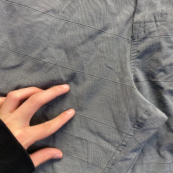 Hang Ten Chino Shorts Mens Size 34 Gray Striped Pockets,Golf,Beach Activewear - Picture 8 of 13